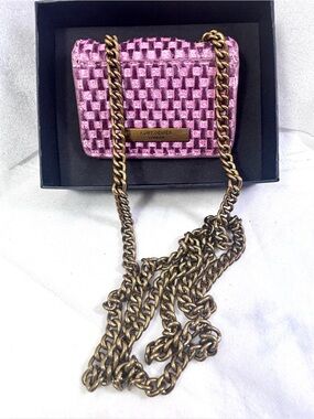Kurt Geiger London Micro Kensington bag. Pink.